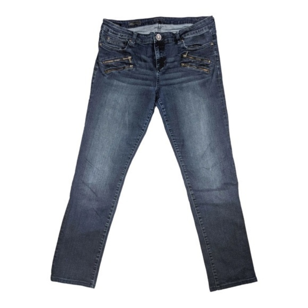 Kut from the Kloth diana skinny jeans with zipper accents EUC 8